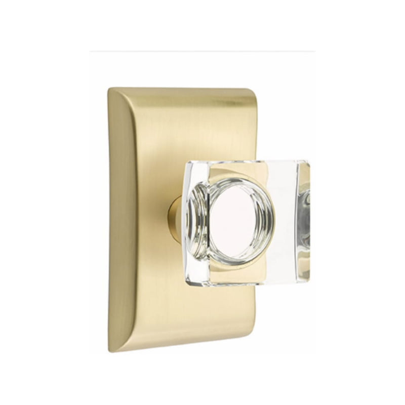 Emtek Modern Square Knob with Neos Rosette