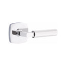 Emtek Select L-Square Faceted Lever Concealed Screws with Urban Modern Rosette