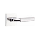 Emtek Select R-BAR Faceted Lever Concealed Screws with Square Rosette