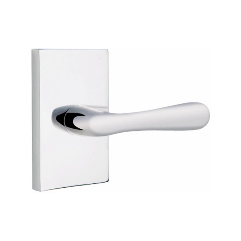 EMTEK Basel Lever Concealed Screws with Modern Rectangular Rosette