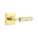 Emtek Select L-Square Tribeca Lever Concealed Screws with Quincy Rosette