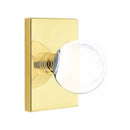 Emtek Bristol Knob with Modern Rectangular Rosette