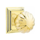 Emtek Melon Knob Concealed Screws With Wilshire Rosette