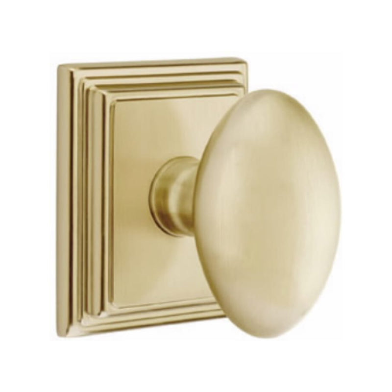 Emtek Egg Knob With Wilshire Rosette