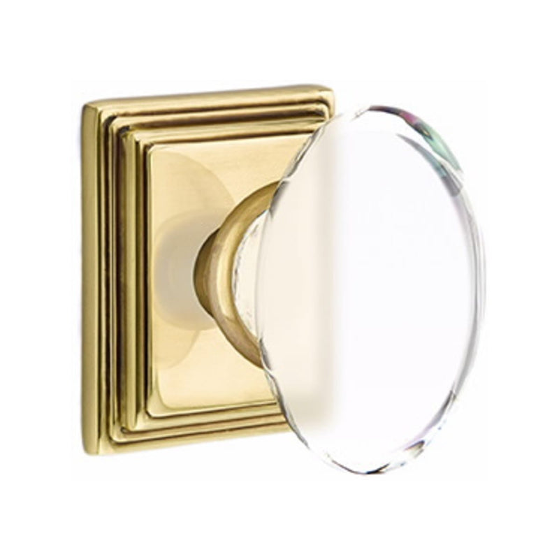 Emtek Hampton Knob Concealed Screws With Wilshire Rosette