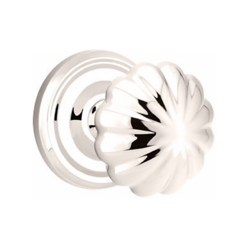 Emtek Melon Knob With Regular Rosette