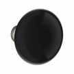 Emtek Sideplate Ebony Knob With 7” Wilshire Rosette