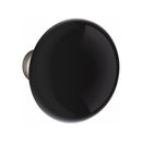 EMTEK Modern Brass Ebony Knob Concealed Screw with Modern Rosette