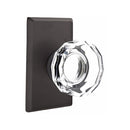 Emtek Glass Lowell Knob Concealed Screws with