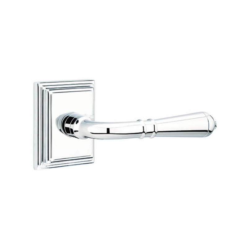 Emtek Turino Lever Concealed Screws with Wilshire Rosette
