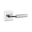 Emtek Select R-BAR Straight Knurled Lever Concealed Screws with Quincy Rosette