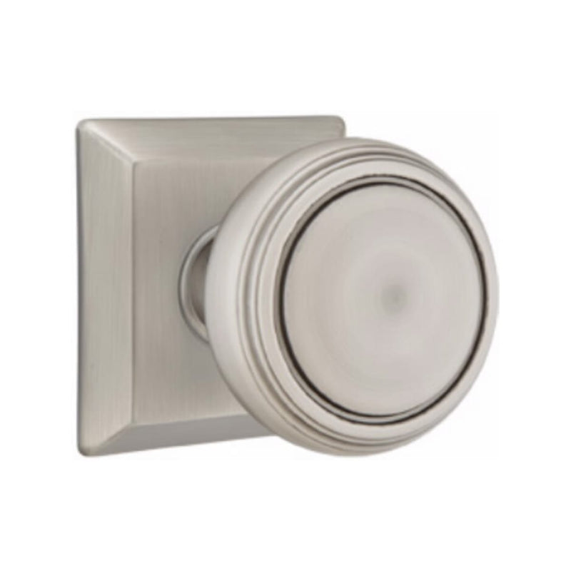 Emtek Norwich Knob Concealed Screws With Quincy Rosette