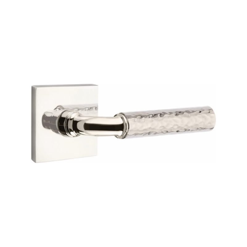 Emtek Select R-BAR Hammered Lever Concealed Screws with Square Rosette