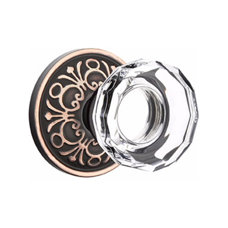 Emtek Lowell Knob Concealed Screws With Lancaster Rosette