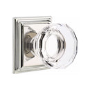 Emtek Lowell Knob Concealed Screws With Wilshire Rosette