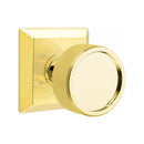 Emtek Select Conical Knurled Knob with Quincy Rosette