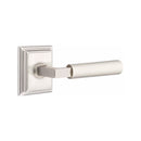 Emtek Select L-Square Smooth Lever Concealed Screws with Wilshire Rosette
