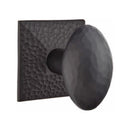 Emtek Hammered Egg Knob Concealed Screws With Hammered Rosette