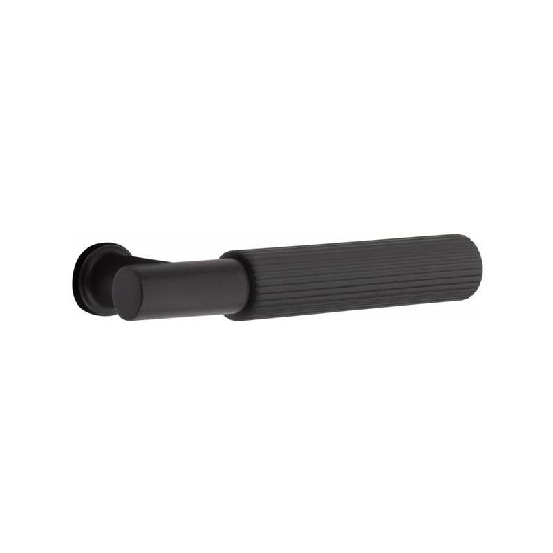 Emtek EMTouch Modern Style Electronic Keypad Leverset with Select T-Bar Straight Knurled Lever