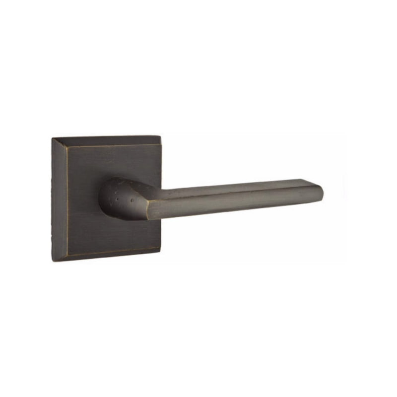 Emtek Sandcast Bronze Lariat Lever Concealed Screws with