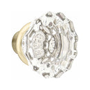 Emtek F13 Function Adelaide Mortise Handleset with Astoria Glass Knob