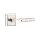 Emtek Select L-Square Hammered Lever Concealed Screws with Quincy Rosette