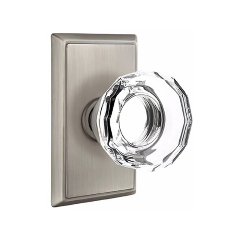 Emtek Lowell Knob Concealed Screws With Rectangular Rosette