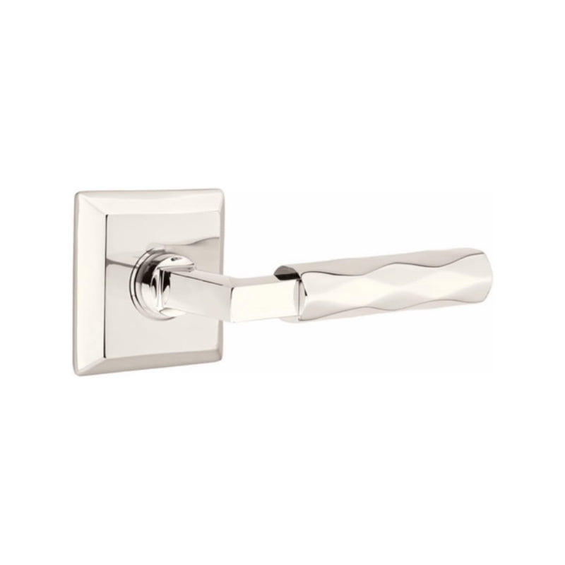 Emtek Select L-Square Tribeca Lever with Quincy Rosette