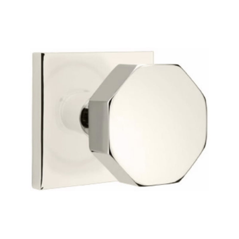 Emtek Octagon Concealed Screws Knob with Square Rosette