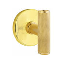 Emtek Ace Knurled Knob Concealed Fasteners with Disk Rosette