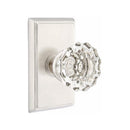 Emtek Astoria Knob Concealed Screws With Rectangular Rosette