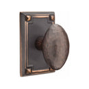 Emtek Hammered Egg Knob With Arts & Crafts Rosette