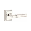 Emtek Select L-Square Tribeca Lever Concealed Screws with Wilshire Rosette
