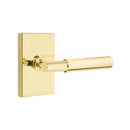 Emtek Myles Lever with Modern Rectangular Rosette Concealed Screws