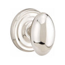 Emtek Egg Knob Concealed Screws With Regular Rosette