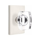 Emtek Windsor Knob Concealed Screws with Modern Rectangular Rosette