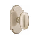 Emtek Sandcast Bronze Egg Knob Concealed Screws with