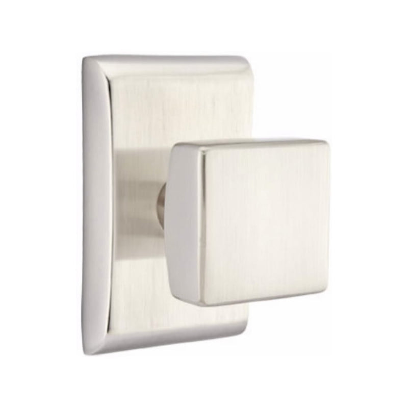 Emtek Square Knob with Neos Rosette