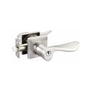 Emtek Modern Rectangular Single Point Lock with Luzern Lever