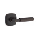Emtek Select L-Square Faceted Lever Concealed Screws with Urban Modern Rosette