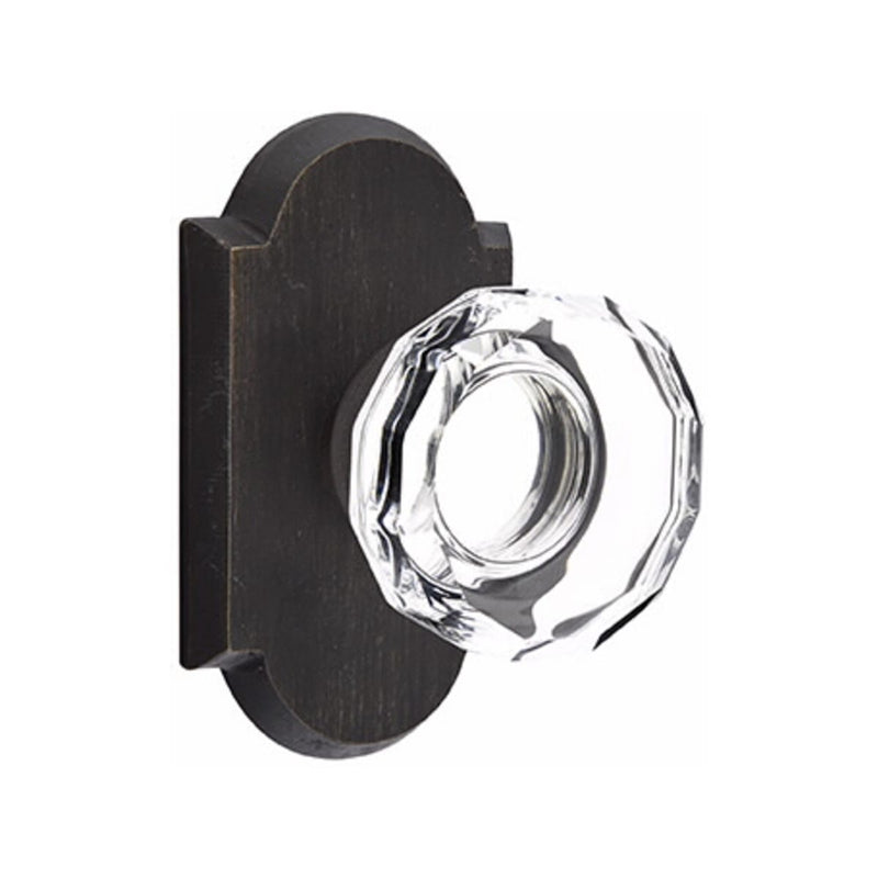 Emtek Glass Lowell Knob Concealed Screws with