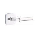 Emtek Select L-Square Smooth Lever Concealed Screws with Urban Modern Rosette