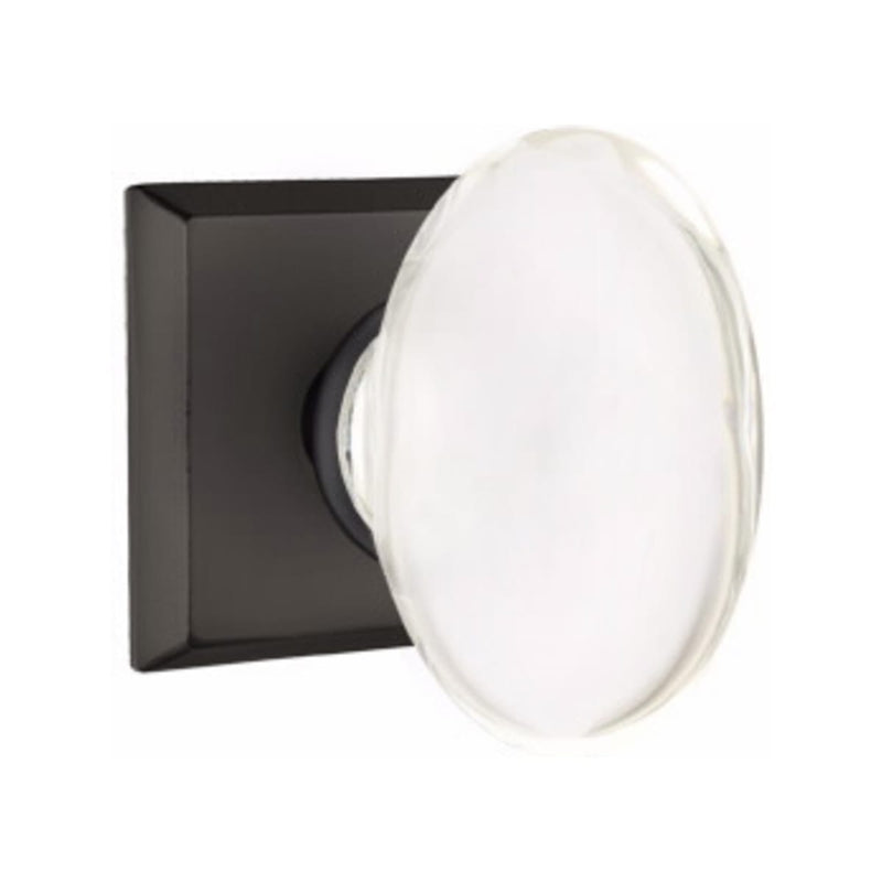 Emtek Glass Hampton Knob Concealed Screws with