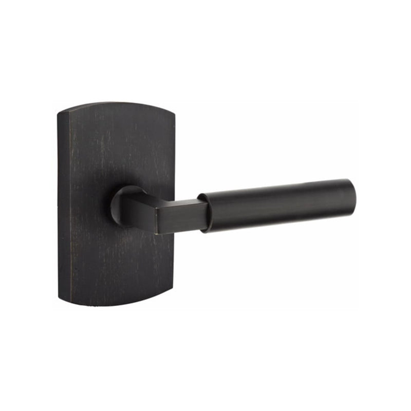 Emtek Sandcast Bronze Bryce Lever Concealed Screws with