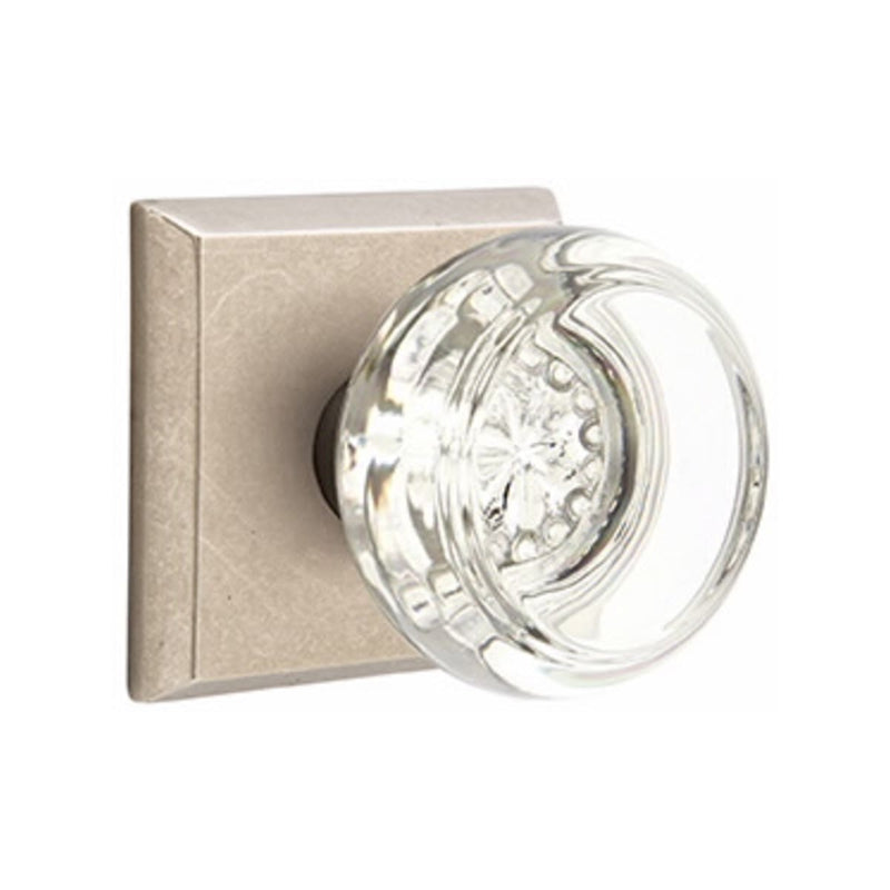 Emtek Glass Georgetown Knob Concealed Screws with