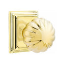 Emtek Melon Knob With Wilshire Rosette