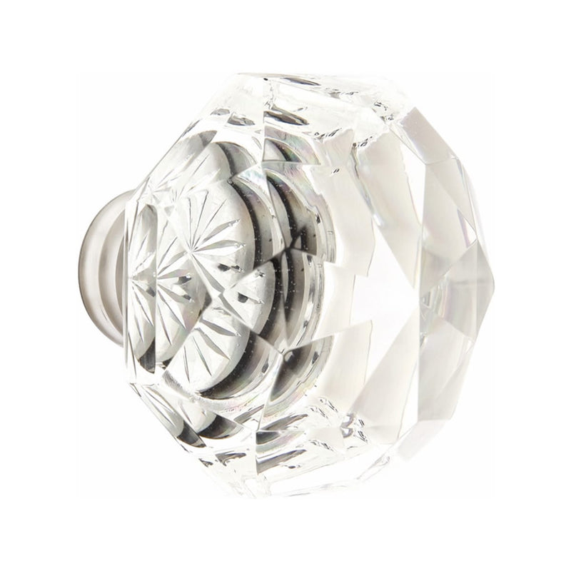 Emtek Dummy Adelaide Mortise Handleset with Diamond Glass Knob