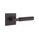 Emtek Select L-Square Hammered Lever with Square Rosette