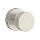 Emtek Select Conical Straight Knurled Knob with Disk Rosette