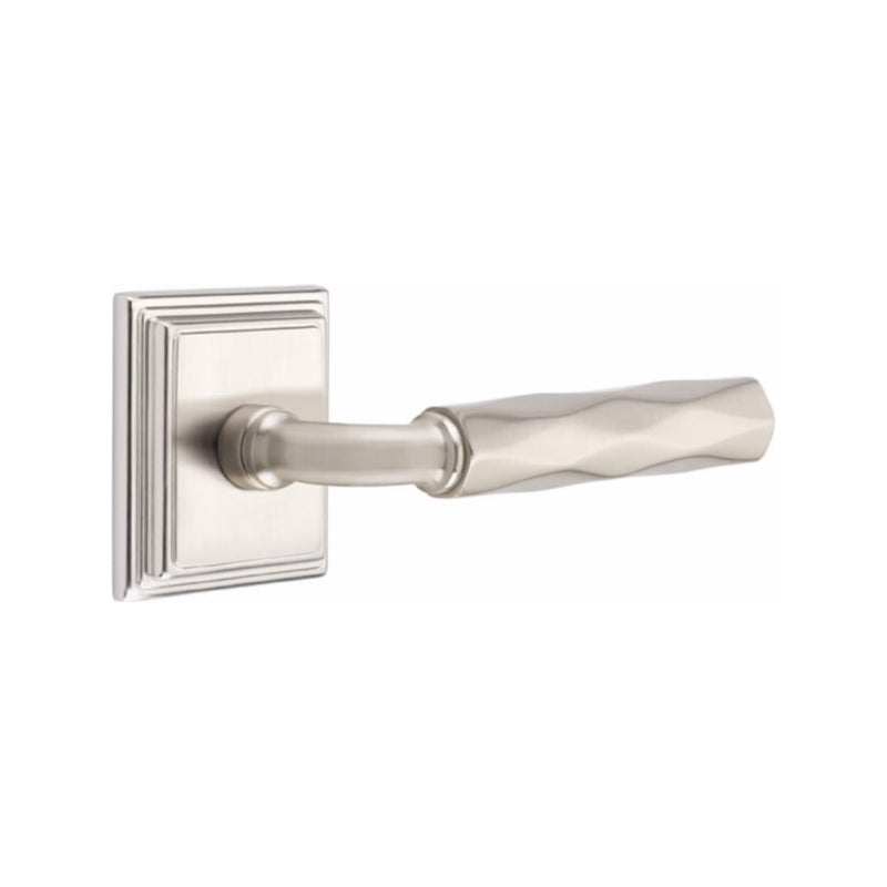 Emtek Select R-BAR Tribeca Lever Concealed Screws with Wilshire Rosette